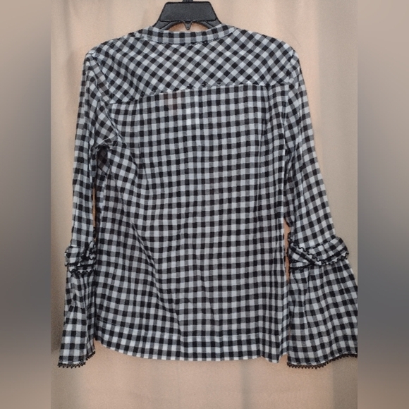 J.Crew Black and White Long Sleeve Tunic - Picture 5 of 5